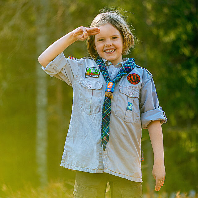 Speiderskjorta til barn 12 år NSF Speiderskjorte Kid 152–158 