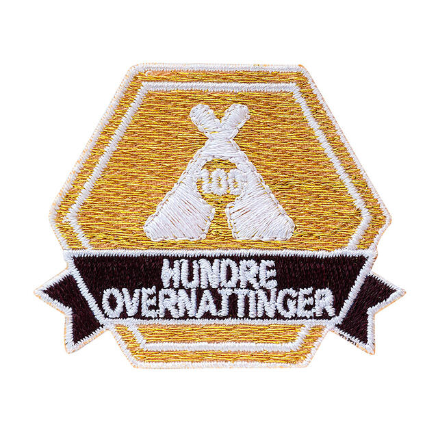 100 overnattinger SS Motivasjonsmerke 100 overnattinger 