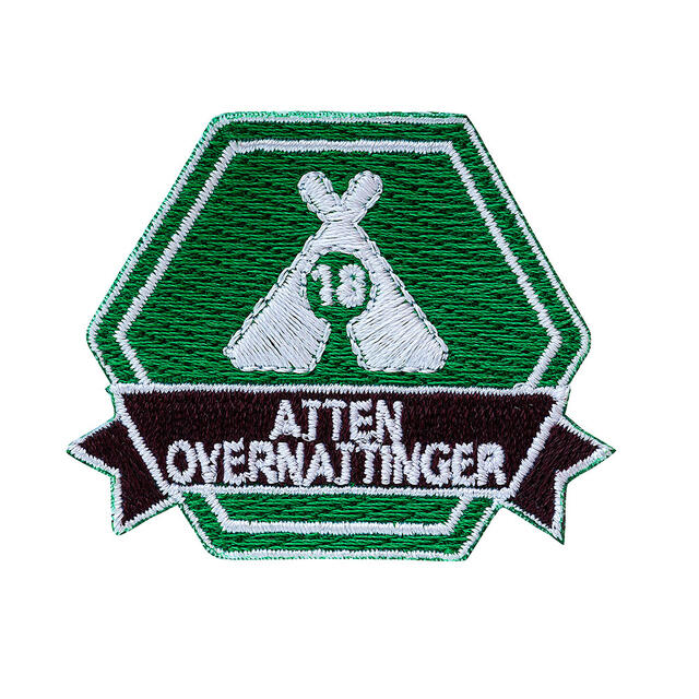 18 overnattinger SS Motivasjonsmerke 18 overnattinger 