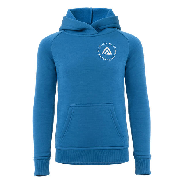 Hettegenser til junior 11–12 år Aclima Fleecewool Hoodie Jr 150 374 