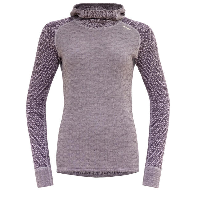 Hettegenser til dame M Devold Kvitegga Merino Hoodie W M 167 