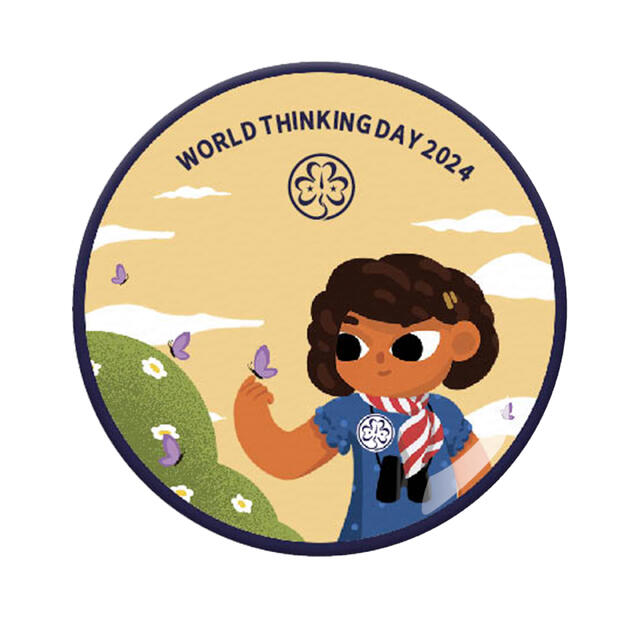 Tenkedagspins 2024 WAGGGS World Thinking Day Pin 2024 SpeiderSport AS