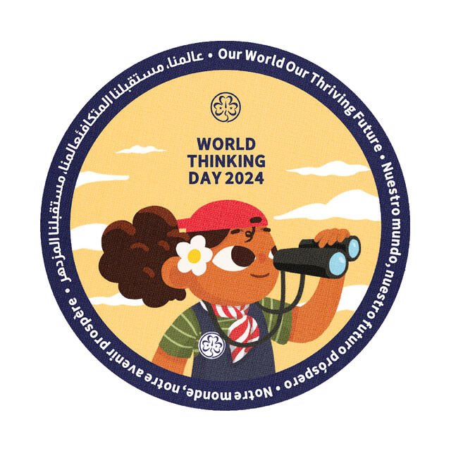 Tenkedagsmerke 2024 WAGGGS World Thinking Day Badge 2024 