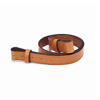 L&#230;rbelte WOSM Leather Belt Strap Tan