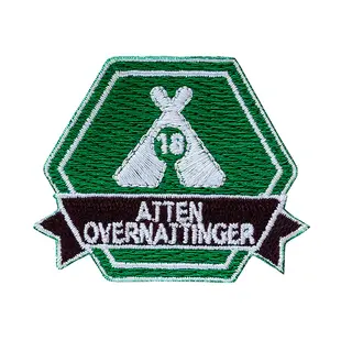 18 overnattinger SS Motivasjonsmerke 18 overnattinger