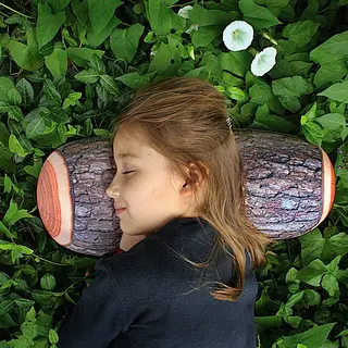 Pute Kikkerland Log Pillow