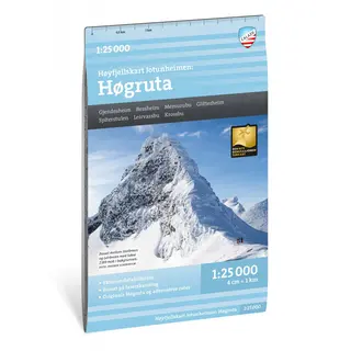 H&#248;gruta Calazo H&#248;yfjellskart 1:25 000 Jotunheime