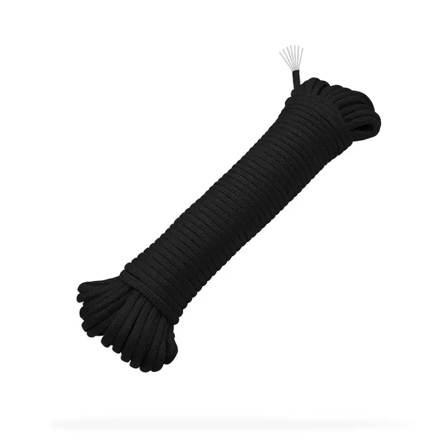 Fallskjermline Coghlans Paracord 15 meter Black 