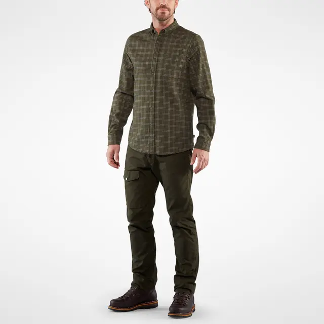 Skjorte til herre Fjällräven Övik Flannel M 555 