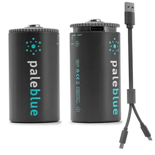 USB-batterier D Pale Blue USB Rechargeable D 2 pk.