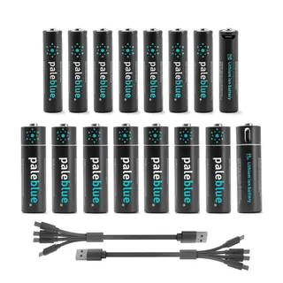 USB-batteripakke 16 pk. Pale Blue Sustainability Kit MicroUSB