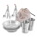 Tallerkensett til 2 Robens Sierra Steel Meal Set