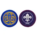 Verdensmerkene WAGGGS &#216; 42 mm / WOSM &#216; 42 mm