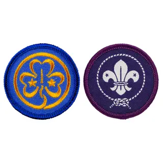 Verdensmerkene WAGGGS &#216; 42 mm / WOSM &#216; 42 mm